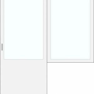 Door with right window