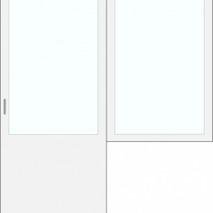 Door with right window