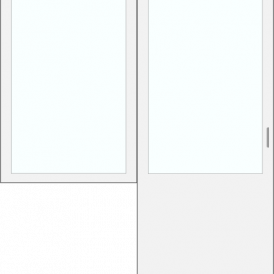 Door with left window