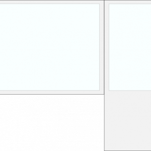 Door with large left window